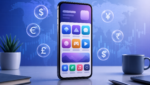 Smartphone and global currency symbols illustrating App Store price changes
