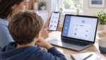 Parent and child reviewing iOS 27 parental controls on a smartphone